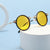 Damen runde Brille mit filigranem Metallrahmen Brehn