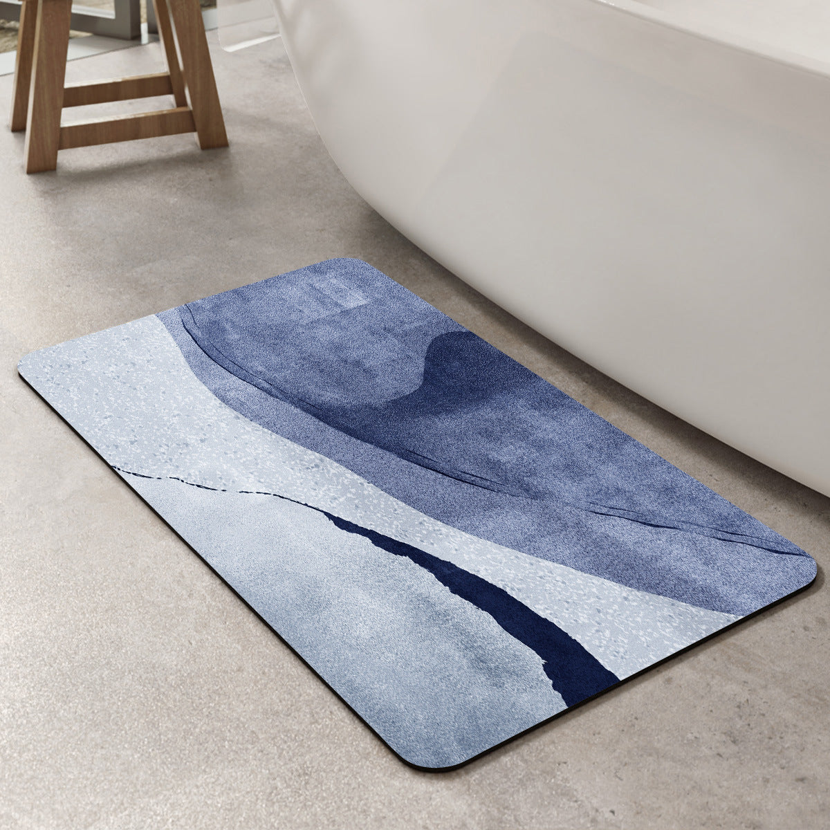 Stylische dekorative Badematte Brehn