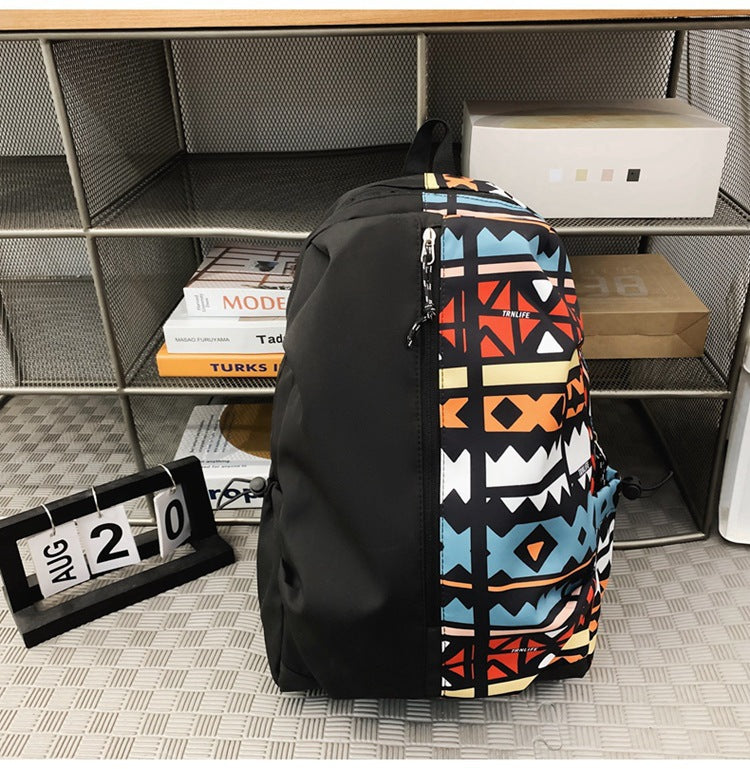 Grafikdruck-Rucksack Brehn