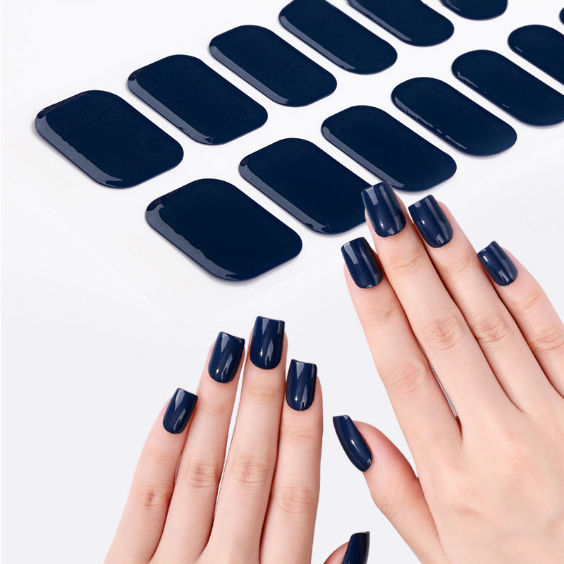 Elegante French Tip Nagelaufkleber