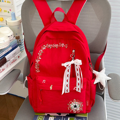 Blumenverzierte Alltag-Rucksack Brehn