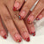Kunstvolle Nagelkunst mit Glitzer-Design Brehn