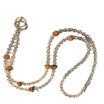 Elegante Perlen Charm Brillen Kette Brehn
