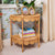 Runder Korbtisch im Vintage-Stil Brehn