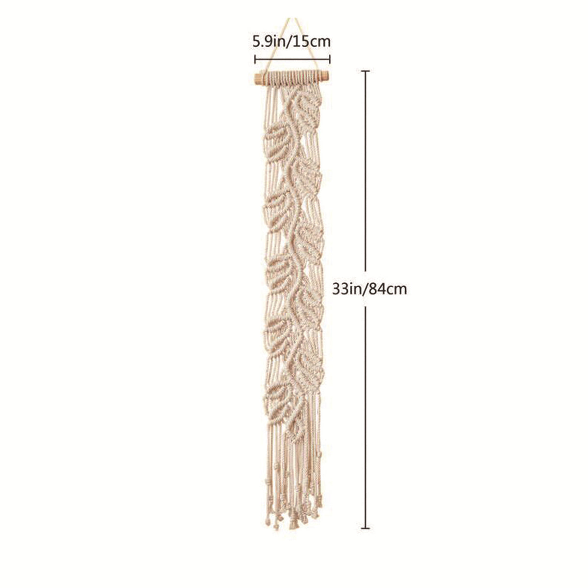 Macrame Blatt Wandkunst Dekor Brehn