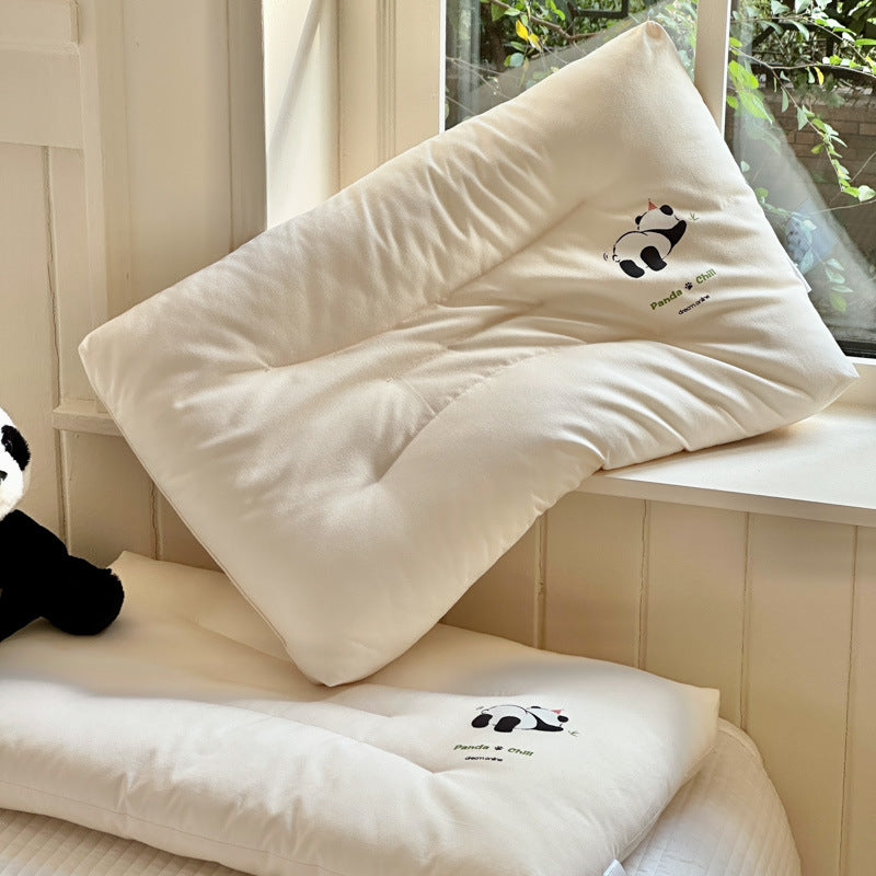 Damen Ergonomisches Kopfkissen mit verspieltem Panda-Motiv Brehn
