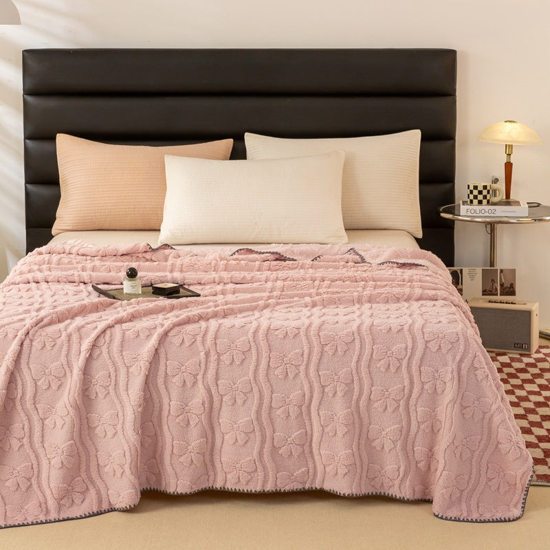 Damen Kuschelige und weiche Decke mit floralem Muster Brehn