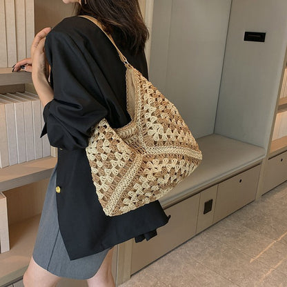Handtasche mit Moderne Makramee-Struktur Brehn