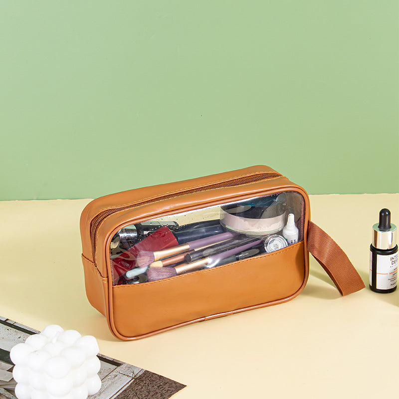 Kosmetiktasche mit Durchsichtigen Fächern Brehn