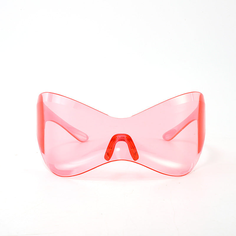 Damen futuristische Wellen-Sonnenbrille Brehn