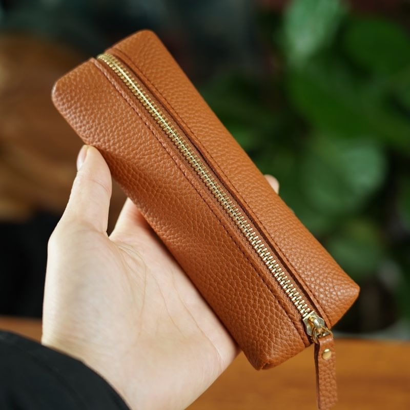Premium Leder Reißverschluss Stiftschneider