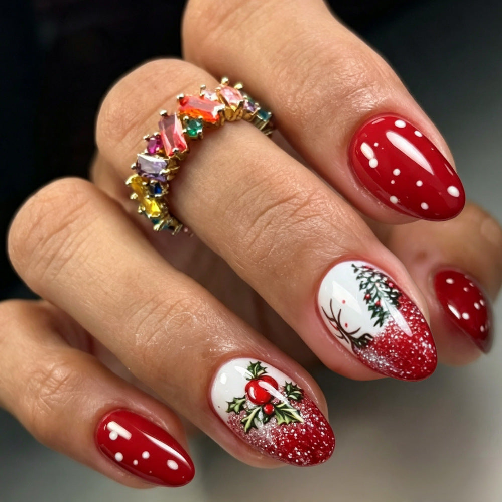 Kunstnägel mit Weihnachtsmotiv Brehn