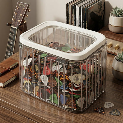 Klare Acryl Quadratische Thekenaufbewahrungsbox mit klappbarem Deckel