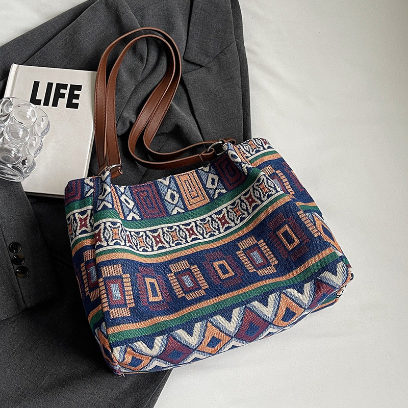 Bohemian-Stil Geflochtene Handtasche