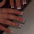 Floral Rhinestone Press-On Nail Enhancements Brehn