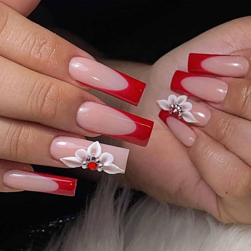 Glamouröse Glitzer-Stiletto Press-On Nägel Brehn