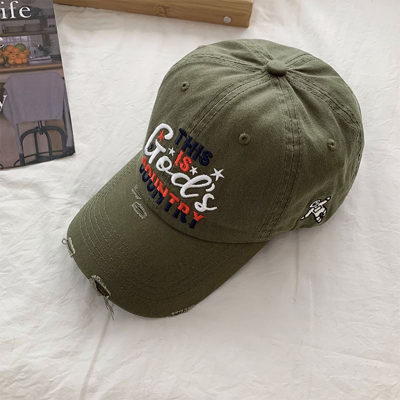 Männer's Distressed Bestickte Baseballmütze Brehn