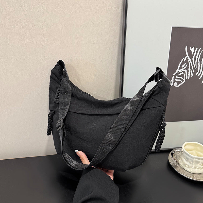 WoMulti-Pocket Leichte Hobo Tasche Brehn