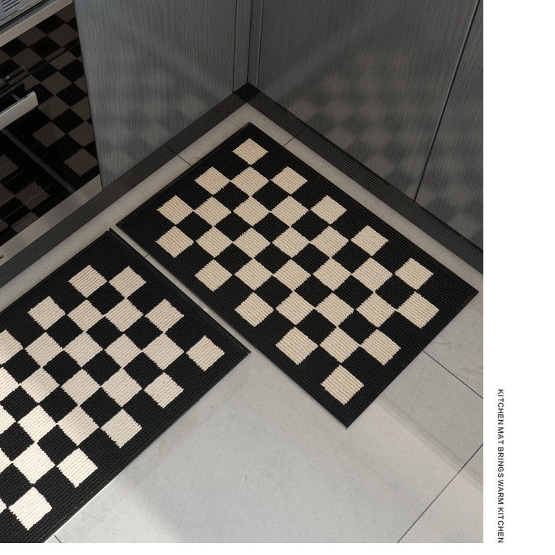 Geometrische Küchenläufermatte