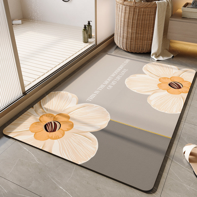 Dekorative florale Badematte Brehn