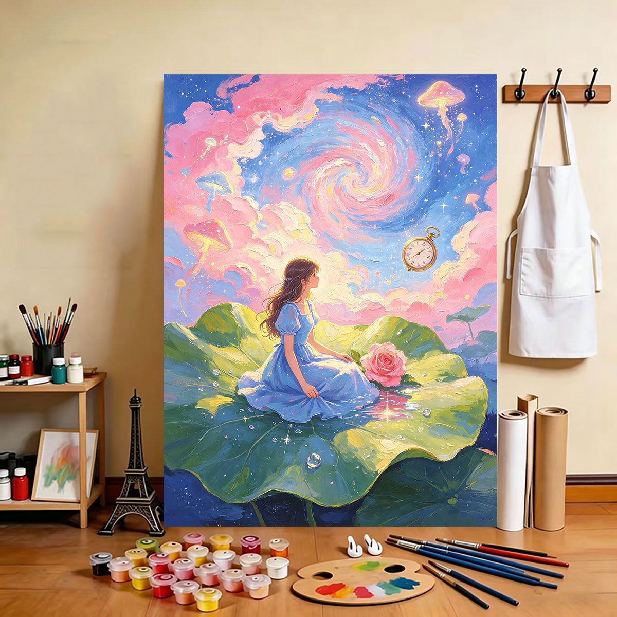 Traumhafte himmlische Malerei Leinwand Kunst Brehn