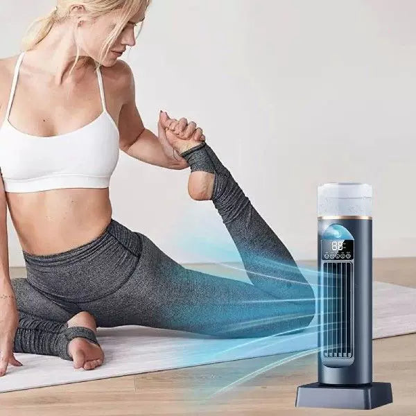 Unisex Einheitsgröße kompakter vertikaler persönlicher verdampfer Luftkühler mit Digitalanzeige abnehmbarem Wassertank einstellbaren Lamellen USB-betrieben Brehn
