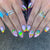 Künstlerische abstrakte Nagelkunst Brehn