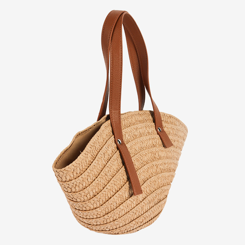 Damen Korbtasche mit geschwungenem Design Brehn
