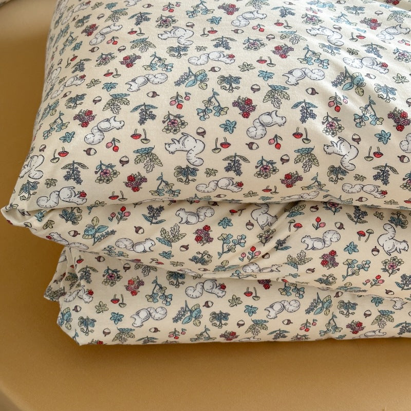 Unisex Baumwollkissenbezug mit fröhlichem Bären-Design Brehn