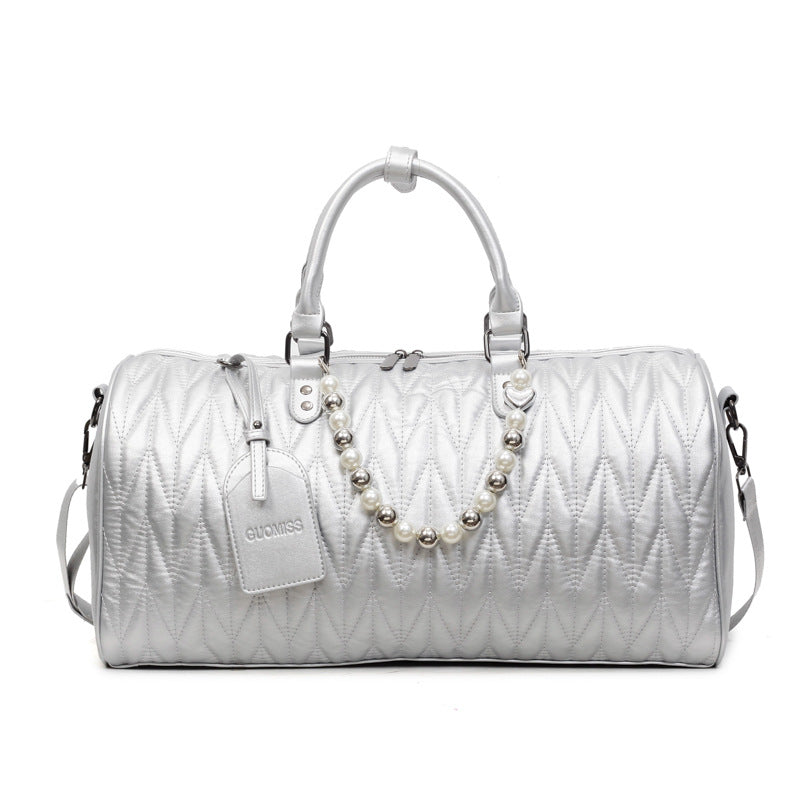 Edle Reisetasche Im Modernen Rautendesign Brehn