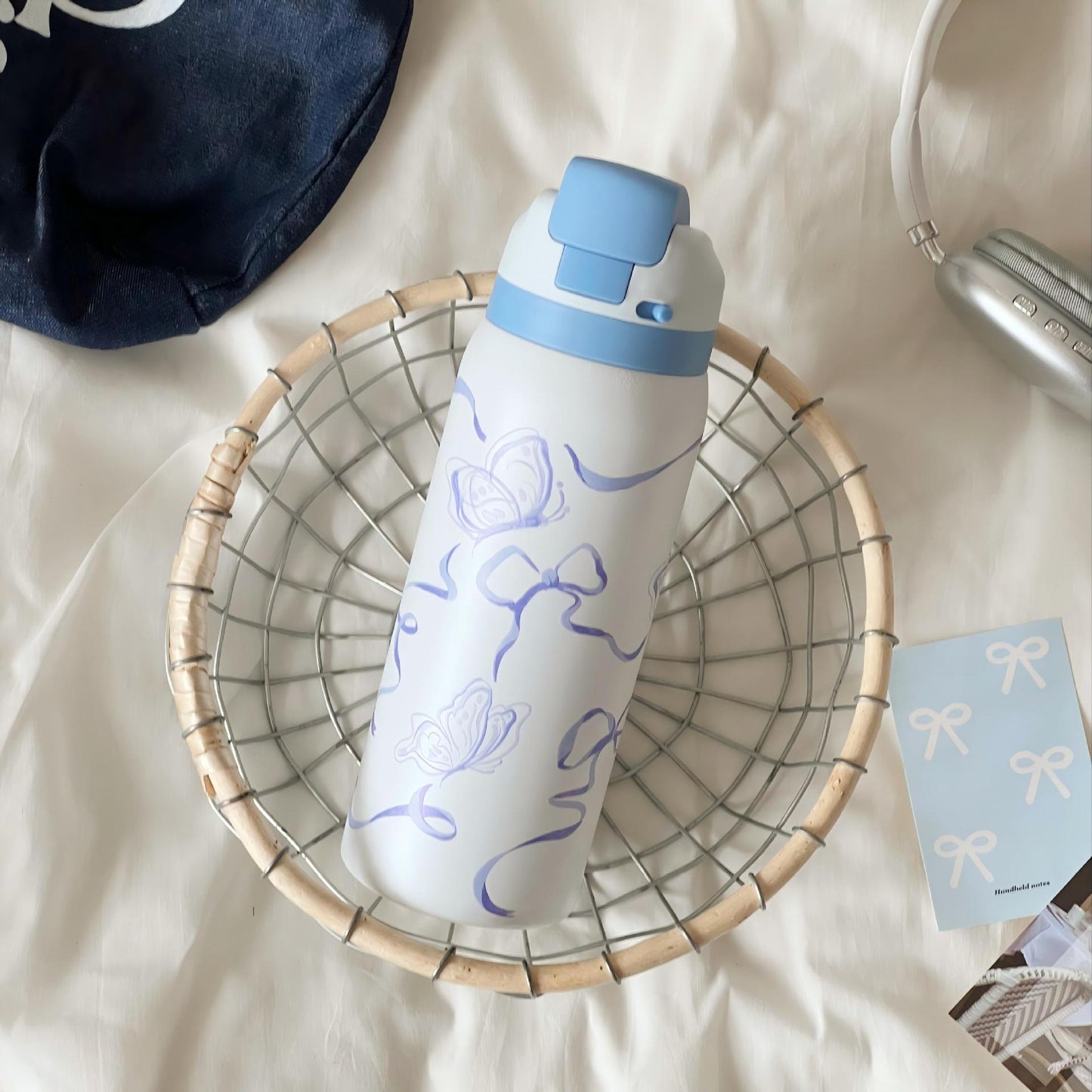 Damen Isolierte Wasserflasche mit floralem Design Brehn