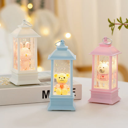 LED Dekorationslaterne mit Bärchen-Motiv