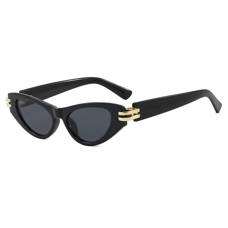 Damen Cat-Eye Sonnenbrille mit luxuriösen Akzenten Brehn