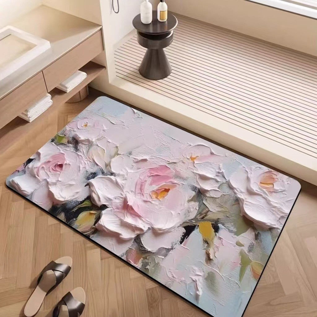 Luxuriöse strukturiertes Blumenteppich Brehn
