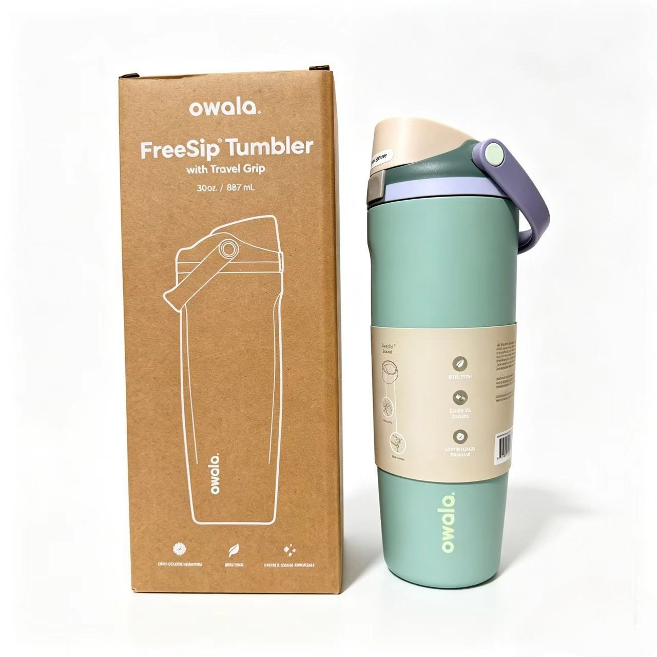 Unisex Trinktumbler mit integriertem Strohhalm und auslaufsicherem Design Brehn