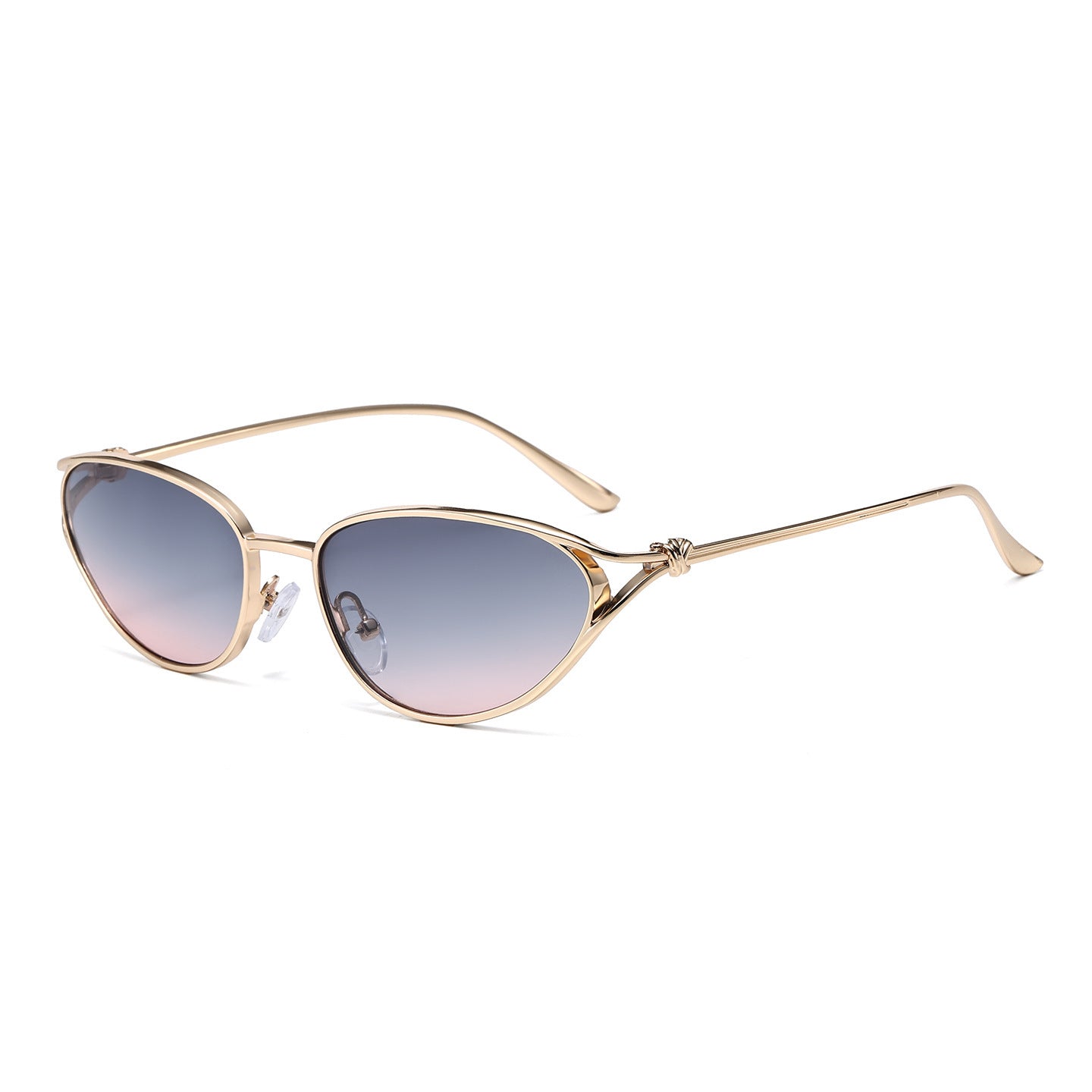 Cat-Eye Sonnenbrille mit eleganten metallischen Akzenten Brehn