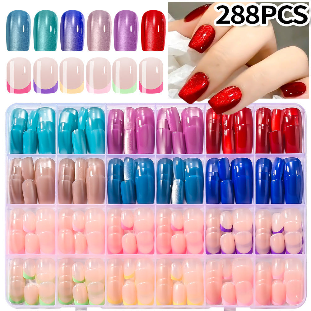 Varierte Kollektion von Press-On Nagelspitzen Brehn