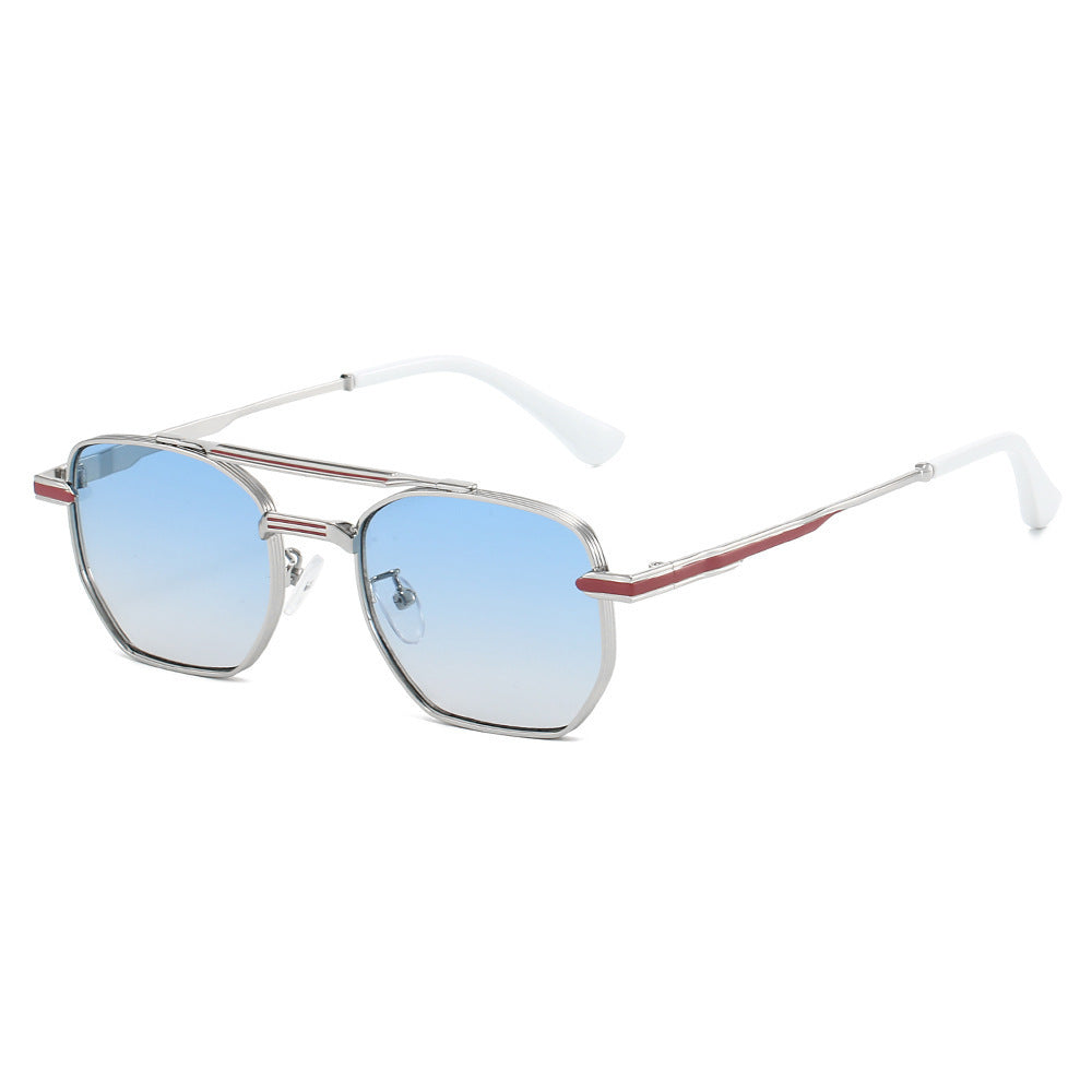 Damen stylische Sonnenbrille mit luxuriösem geometrischem Rahmen und UV-Schutz Brehn
