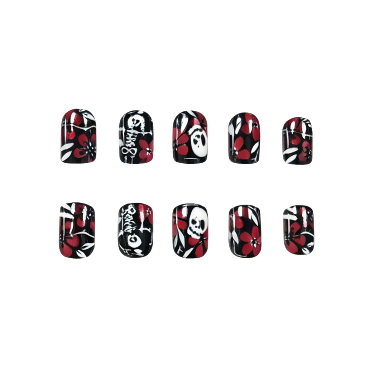 Gothic Floral Nagelkunst Brehn