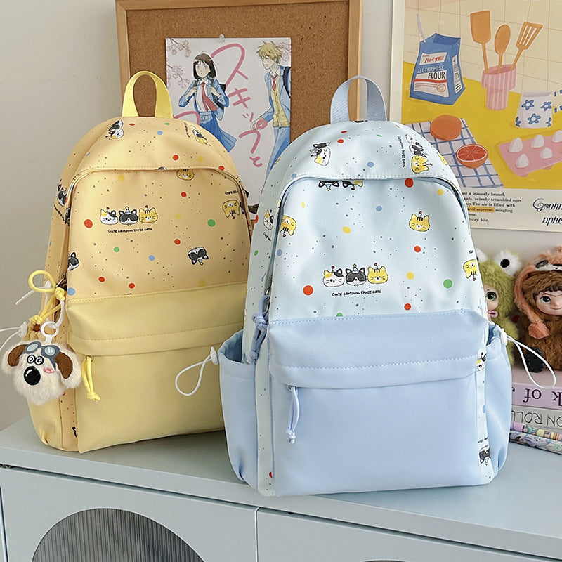 Rucksack mit Niedlichem Cartoon-Motiv und Praktischen Fächern Brehn