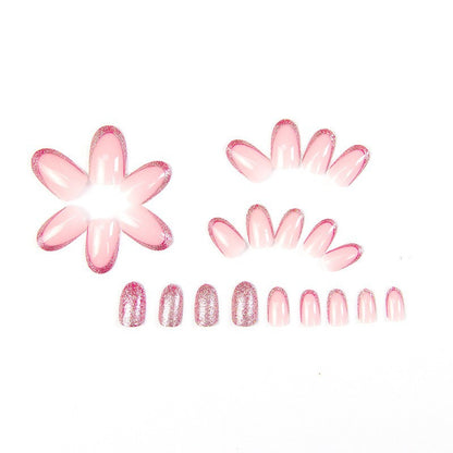 Kunstvolle Nagelset mit 3D-Blumen- und Schleifendetails Brehn