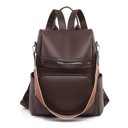 Strukturierter Leder-Reiserucksack Brehn