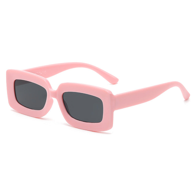Damen trendige quadratische Sonnenbrille mit elegantem Kunststoffrahmen Brehn