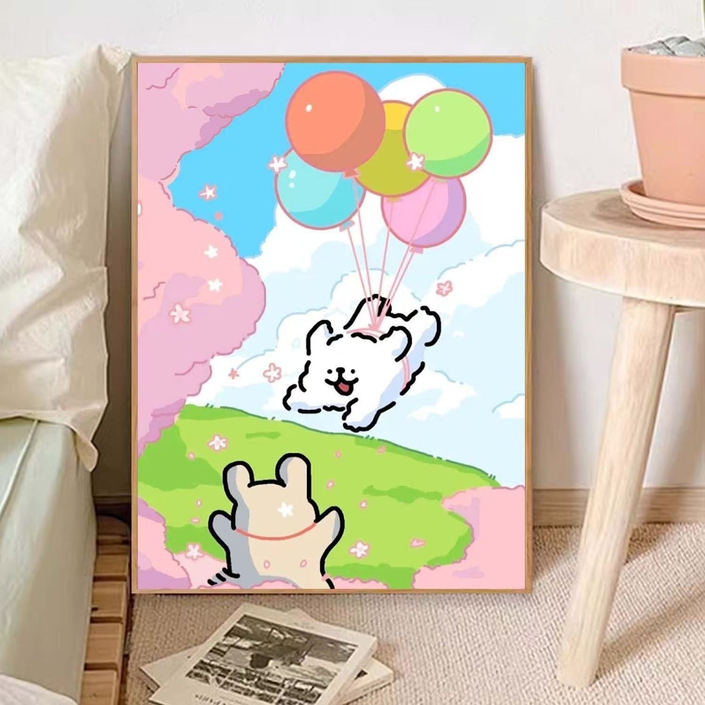Niedliches Tier-Themen Illustrative Wandkunst Brehn