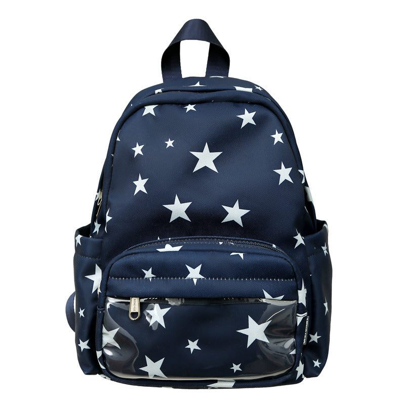 Sternen-Print Multi-Taschen Rucksack Brehn