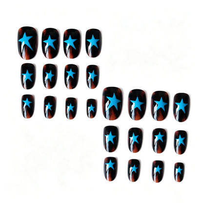 Künstlerisches sternmuster Nagelkunst Set