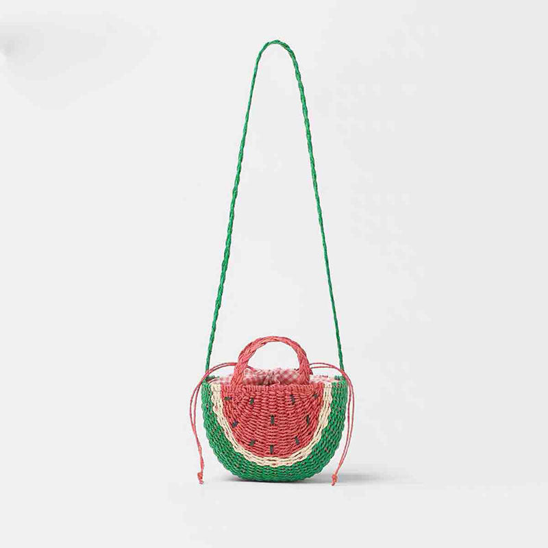 Damen Handgefertigte Umhängetasche im fröhlichen Wassermelonen-Design Brehn