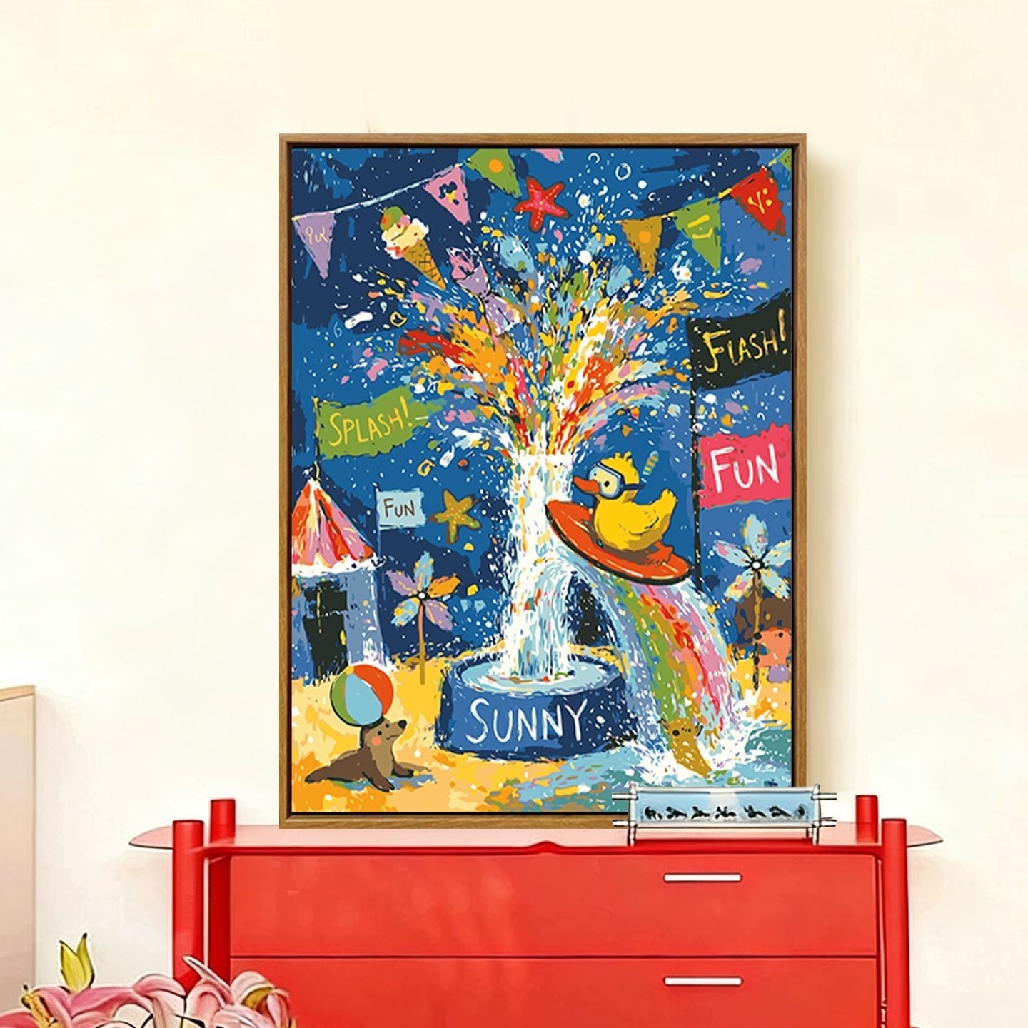 Launische, urlaubsbezogene Wandkunst Brehn
