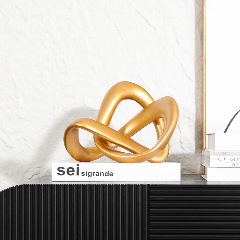 Moderne Skulpturale Dekorative Knoten Skulptur