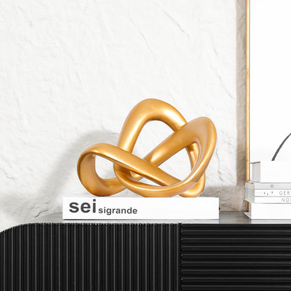Moderne Skulpturale Dekorative Knoten Skulptur